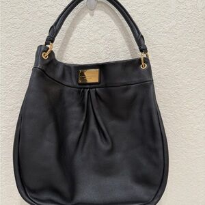 MARC JACOBS New York Black Leather Shoulder Bag